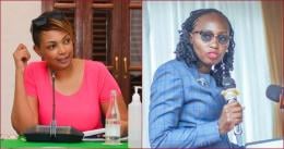 Collaged photos of nominated senator Karen Nyamu and LSK president Faith Odhiambo.